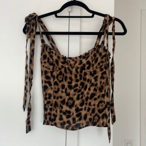 REFORMATION Cheetah Top
